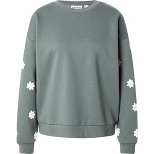PIECES Sweatshirt 'PCKALINKA'  geel / pastelgroen / wit
