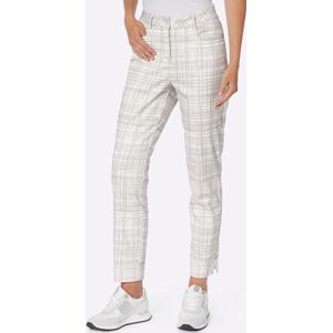 heine Broek  grijs / donkergrijs / wit