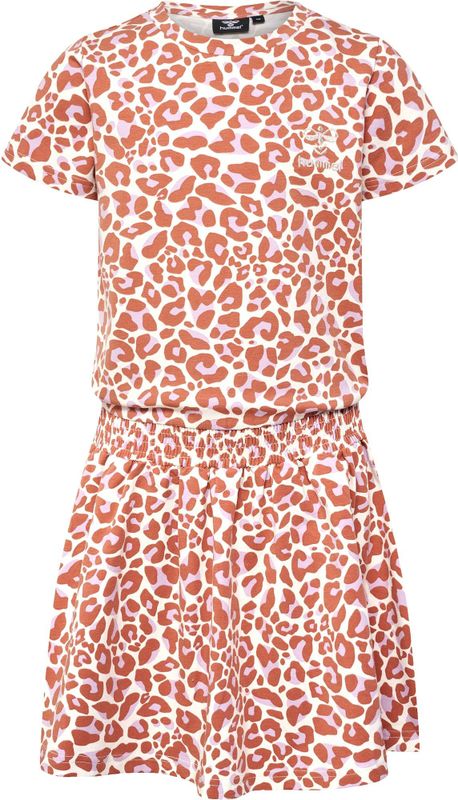 Hummel - hmlJUMPY AOP DRESS S/S - Meisjesjurk - Jersey - Korte Mouwen