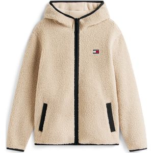 Tommy Jeans Fleece jas  beige