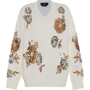 faina Trui  brons / goud / wolwit