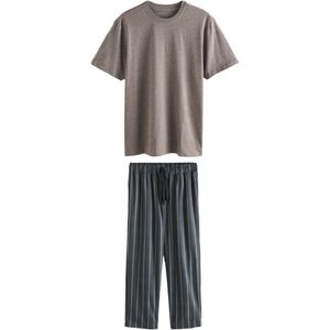 Next Pyjama lang  marine / lichtgrijs / grijs gemêleerd