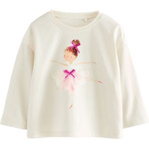 Next Shirt  ecru / lichtbruin / pink / pastelroze