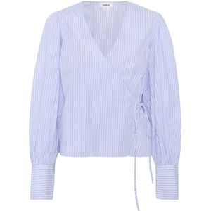 SOAKED IN LUXURY Blouse 'Oriana'  pastellila / wit