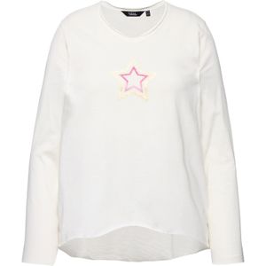 Ulla Popken Shirt  goud / pink / offwhite