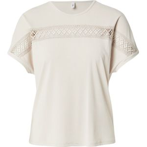 ONLY - ONLFREE - T-shirt - Lichtgrijs - Kwartmouw - Ronde Hals