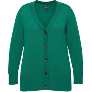 Ulla Popken Gebreid vest  groen