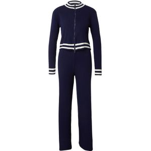 Trendyol Joggingpak  donkerblauw / wit