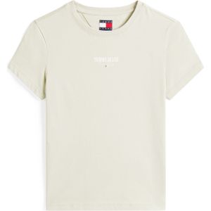 Tommy Jeans Shirt 'ESSENTIAL'  pastelgroen / wit