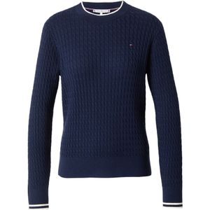 TOMMY HILFIGER Trui  navy / wit