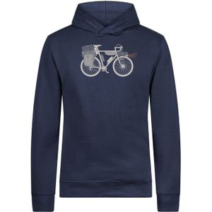 GREENBOMB Sweatshirt 'Bike Night'  marine / bruin / grijs / wit