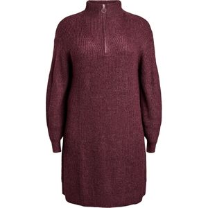 Zizzi Gebreide jurk 'Fllola'  wijnrood