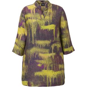 Ulla Popken Tuniek  geel / lila