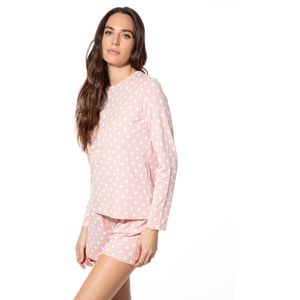 Sanetta Slaapshirt  rosa / wit