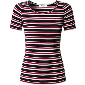 Pepe Jeans - PL5000014 - T-shirt - Marineblauw - Katoen - Korte Mouwen