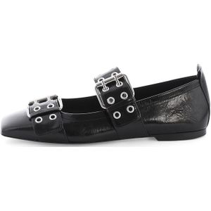 Kennel & Schmenger Ballerina met riempjes 'LEILA'  zwart