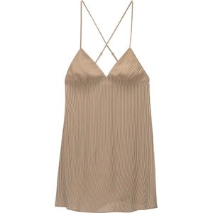 Pull&Bear Zomerjurk  ecru / groen / kersrood