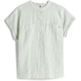 Tommy Hilfiger - Relaxed Fit - Blouse - Effen - Puur Linnen