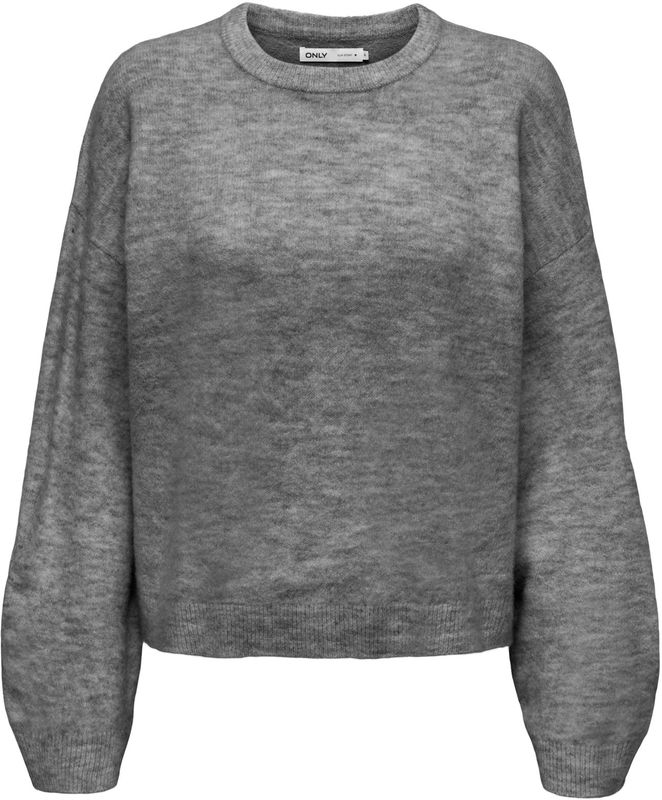 ONLY - ONLSIMONI - Gebreide Trui - Grijs Gemêleerd