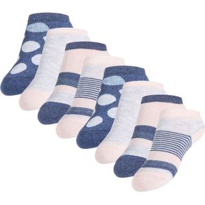 Cotton Prime Sokken  marine / grijs gemêleerd / rosa