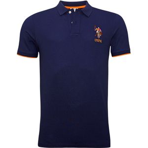 U.S. POLO ASSN. Shirt  navy / donkeroranje