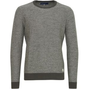 BLEND Trui 'Nathan'  grijs gemêleerd / offwhite