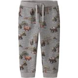 Name It Joggingbroek - NmmOlin - Grey Melange - Name It - 8 jaar (128) - Joggingbroek