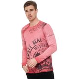 Rusty Neal - Lang Overhemd - Katoen - Slim Fit - Blauw