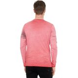 Rusty Neal - Lang Overhemd - Katoen - Slim Fit - Blauw