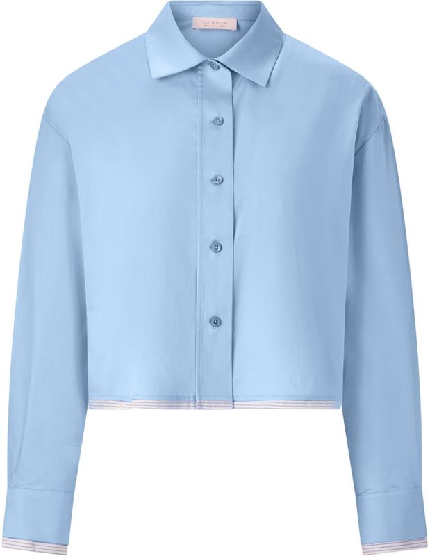 Rich & Royal - Blouse - Blauw - Klassieke Blouse - Lange Mouw