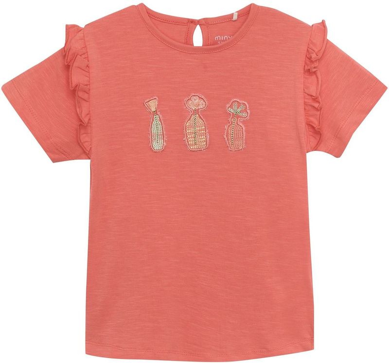 MINYMO - Shirt - Gemengde Kleuren - Katoen - Normale Pasvorm - Kwartmouw