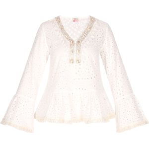 IZIA Blouse  beige / wolwit