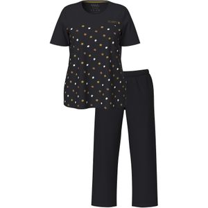 Ulla Popken Pyjama  geel / zwart / wit