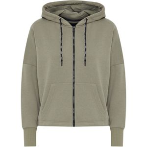 Oxmo Sweatvest 'sanice'  donkergroen