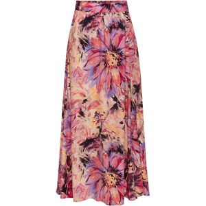 Strokenrok - Pink - Met Splitje - Normale Taillehoogte