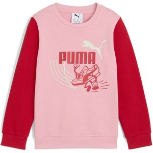PUMA Sportief sweatshirt 'Little Runners'  pink / rood / wit