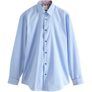 Next Overhemd  lichtblauw / wit