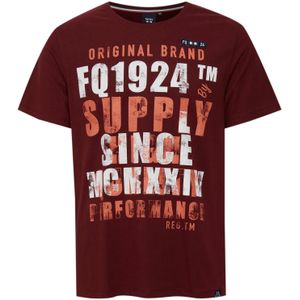 FQ1924 Shirt 'WERNO'  oranje / rood / zwart / wit