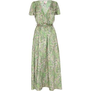 ebeeza Jurk  groen / lichtgroen / pink / wit