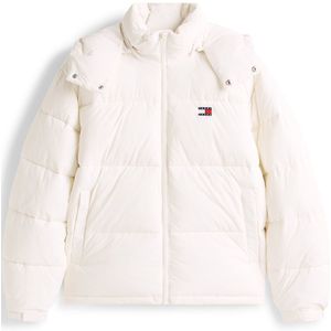 Tommy Jeans Winterjas  rood / zwart / natuurwit