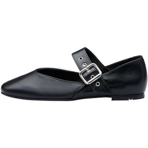 LLOYD Ballerina met riempjes  zwart