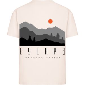 F4NT4STIC Shirt 'Escape Discover the World Forest Landscape'  gemengde kleuren / pink