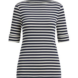 Lauren Ralph Lauren - JUDY - T-shirt - Navy / Wit - Slanke Pasvorm