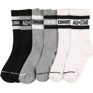 Converse - CHN Basic Wordmark Crew - Kindersokken - Set van 6
