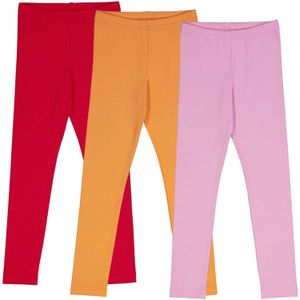 Fred's World by GREEN COTTON Leggings  oranje / lichtroze / vuurrood