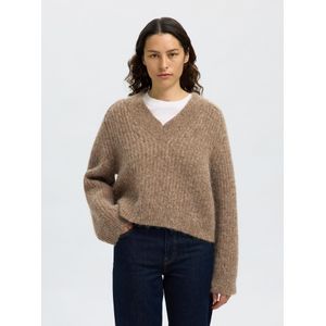 Selected Femme - Anjuli - Trui - Bruin - Dames