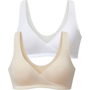 PETITE FLEUR Voedingsbh  poederroze / wit