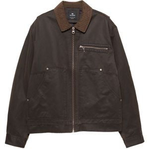 Pull&Bear Tussenjas  chocoladebruin