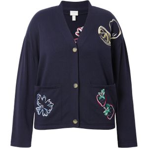 Ulla Popken Gebreid vest  marine / gemengde kleuren