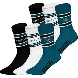 Huddle Sokken 'Jacksonville Jaguars'  cyaan blauw / zwart / wit